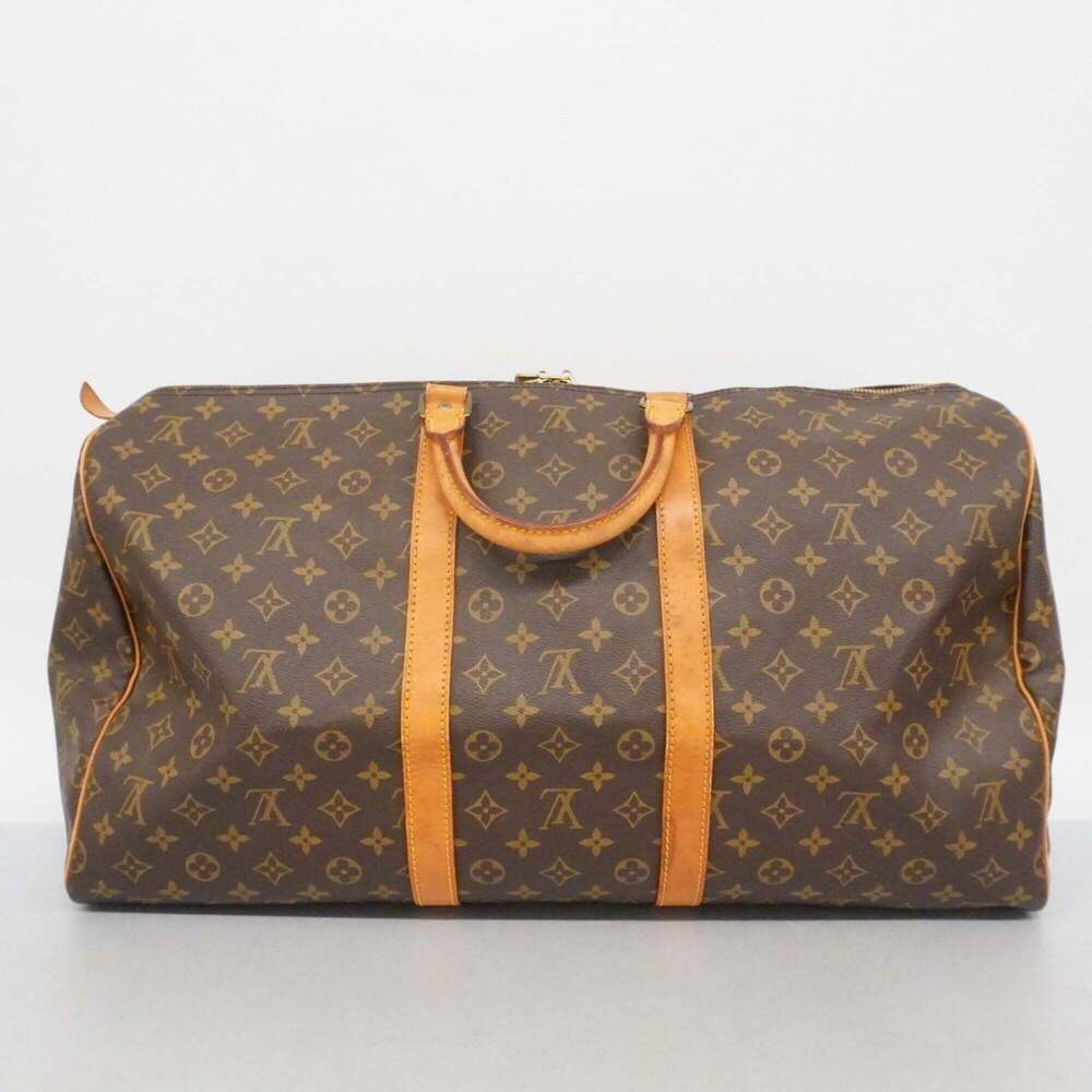 LOUIS VUITTON Brown Monogram Keepall 55 Boston Bag - Picture 13 of 13